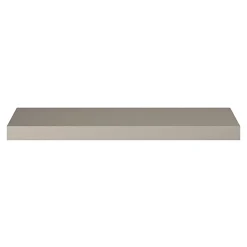 Poignée de meuble Incurvé GoodHome Skej aluminium effet nickel satin gris l.152mm x l.19mm x H. 35mm entraxe 128mm