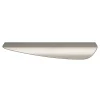 Poignée de meuble Incurvé GoodHome Mehaban effet nickel satin gris l.170mm x l.44mm x H. 18mm entraxe 128mm