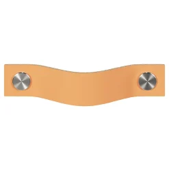 Poignée de meuble nœud GoodHome Hezo marron claire l.12.3cm x h.2.4cm x p.2.1cm