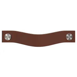Poignée de meuble nœud GoodHome Hezo marron foncé l.15.3cm x h.2.4cm x p.2.5cm