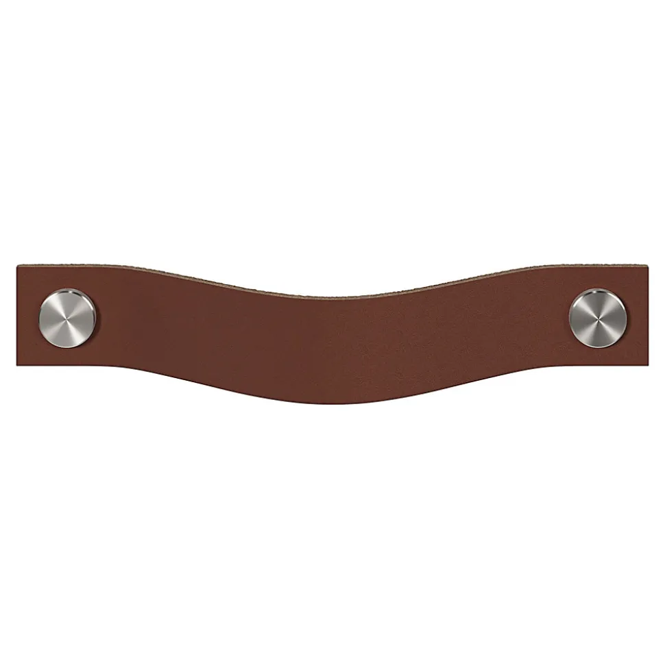 Poignée de meuble nœud GoodHome Hezo marron foncé l.15.3cm x h.2.4cm x p.2.5cm