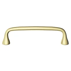 Poignée de meuble nœud GoodHome Tudy Laiton effet laiton doré l.143mm x H. 16mm entraxe 128mm
