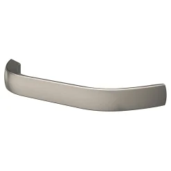 Poignée de meuble nœud GoodHome Irvil aluminium effet nickel satin gris l.110mm x l.12mm x H. 30mm entraxe 96mm