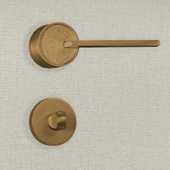 Poignée de porte design à condamnation finition aspect bronze Gulia - KATCHMEE