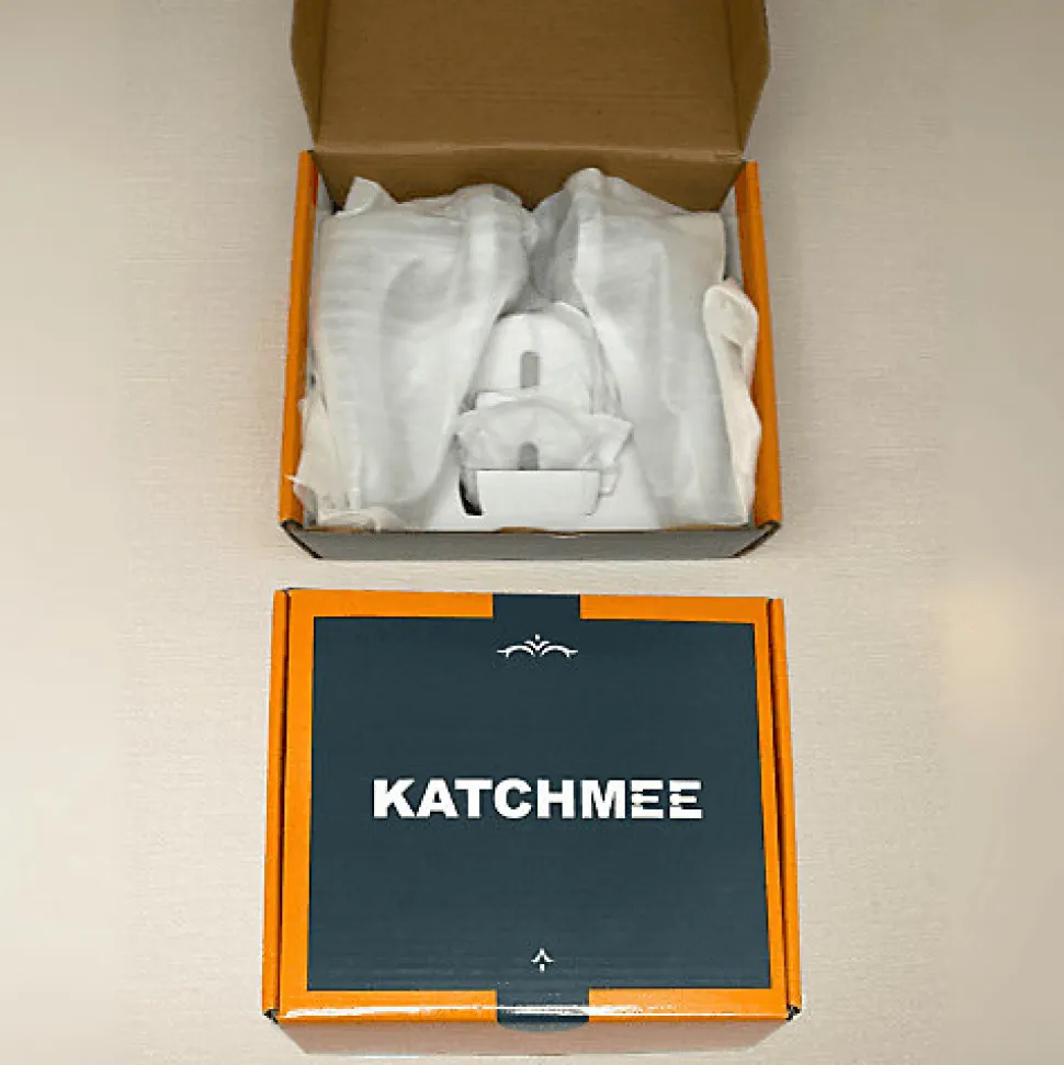 Poignée de porte design à cylindre finition aspect chrome mat Flavia - KATCHMEE
