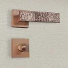Poignée de porte design à condamnation finition aspect bronze brossé Bruna - KATCHMEE