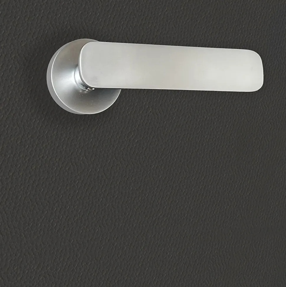 Poignée de porte design finition aspect chrome mat Eva - KATCHMEE