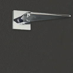 Poignée de porte design finition aspect chrome brillant Andrea - KATCHMEE