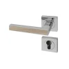 Poignée de porte d'intérieur Premium chrome Chêne Clair à cylindre