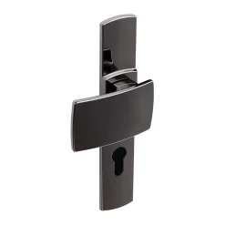 Poignée de porte intérieure - Muze - Vachette - Gris argent - Condamnation - 165 mm