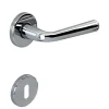 Poignée de porte intérieure sur rosaceZamac chrome brillant Avec ressort de rappel Hardwarexchange
