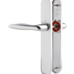 Poignée de porte intérieure - Verona - Hoppe Et Cie - Gris argent - Bec de cane - 195 mm