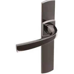 Poignée de porte intérieure - Muze - Vachette - Diamant noir - Condamnation - 195 mm