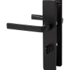 Poignée de porte intérieure - Kaza - Vachette - Noir basalt - Condamnation - 195 mm