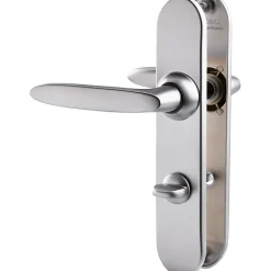 Poignée de porte intérieure - Jazz - Vachette - Gris - Condamnation - 195 mm