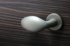Poignée de porte intérieure sur rosaceZamac nickel satiné mat Avec ressort de rappel Hardwarexchange