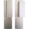 Poignée de porte palière - Duval - Gris argent - Bec de cane