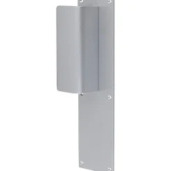 Poignée de porte palière - Duval - Gris argent - Bec de cane