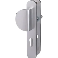 Poignée de porte palière - New camelia sup - Eurowale - Gris argent - Clé I - 195 mm