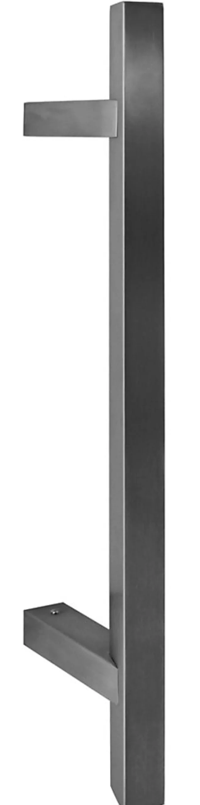 Poignée de tirage Carrée 30x30 mm - Entraxe500 - S90 - A75 - L650 mm - incliné 45 - INOX 304 poli