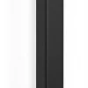 Poignée de tirage Carrée 30x30 mm - Entraxe500 - S75 - L650 mm - INOX 304 Laqué RAL 9005 Noir Mat