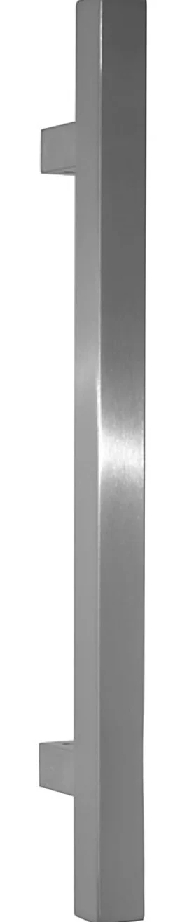 Poignée de tirage Carrée 30x30 mm - Entraxe500 - S75 - L650 mm - INOX 304 satiné