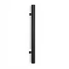Poignée de tirage Diamètre 30 mm - Entraxe300 - S75 - L450 mm - INOX 304 Laqué RAL 9005 Noir Mat