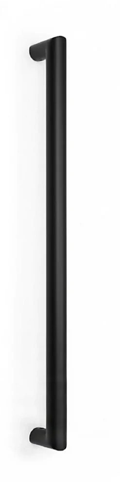 Poignée de tirage Diamètre 30 mm - Entraxe350 mm - INOX 304 Laqué RAL 9005 Noir Mat