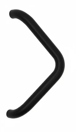 Poignée de tirage Diamètre 32 mm - Entraxe350 mm - INOX 304 Laqué RAL 9005 Noir Mat