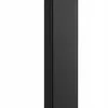 Poignée de tirage, inclinée 60, Rectangle 40x10 mm Entraxe 350 S 55 A 62 L 500 mm INOX 304 Laqué RAL 9005 Noir Mat