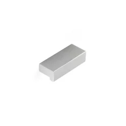 Poignée en aluminium avec finition anodisée mat, dimensions: 44x12x18mm et inserts: 32mm-