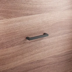 Poignée pour meubles en Acier inox Entraxe 128 Vernis noir mat