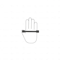 Poignée pour meubles en zamac Entraxe 96 Vernis noir mat, Lot de 6