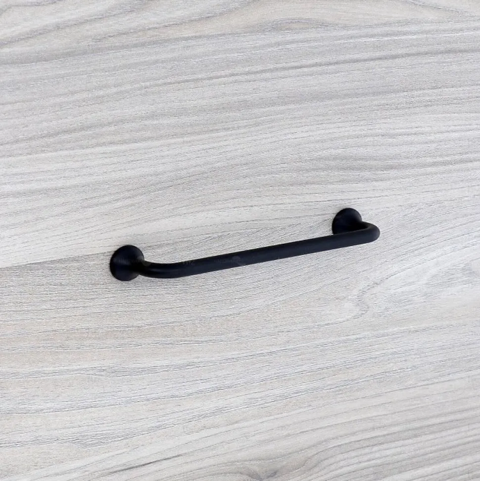 Poignée pour meubles en zamac Entraxe 160 Vernis noir mat
