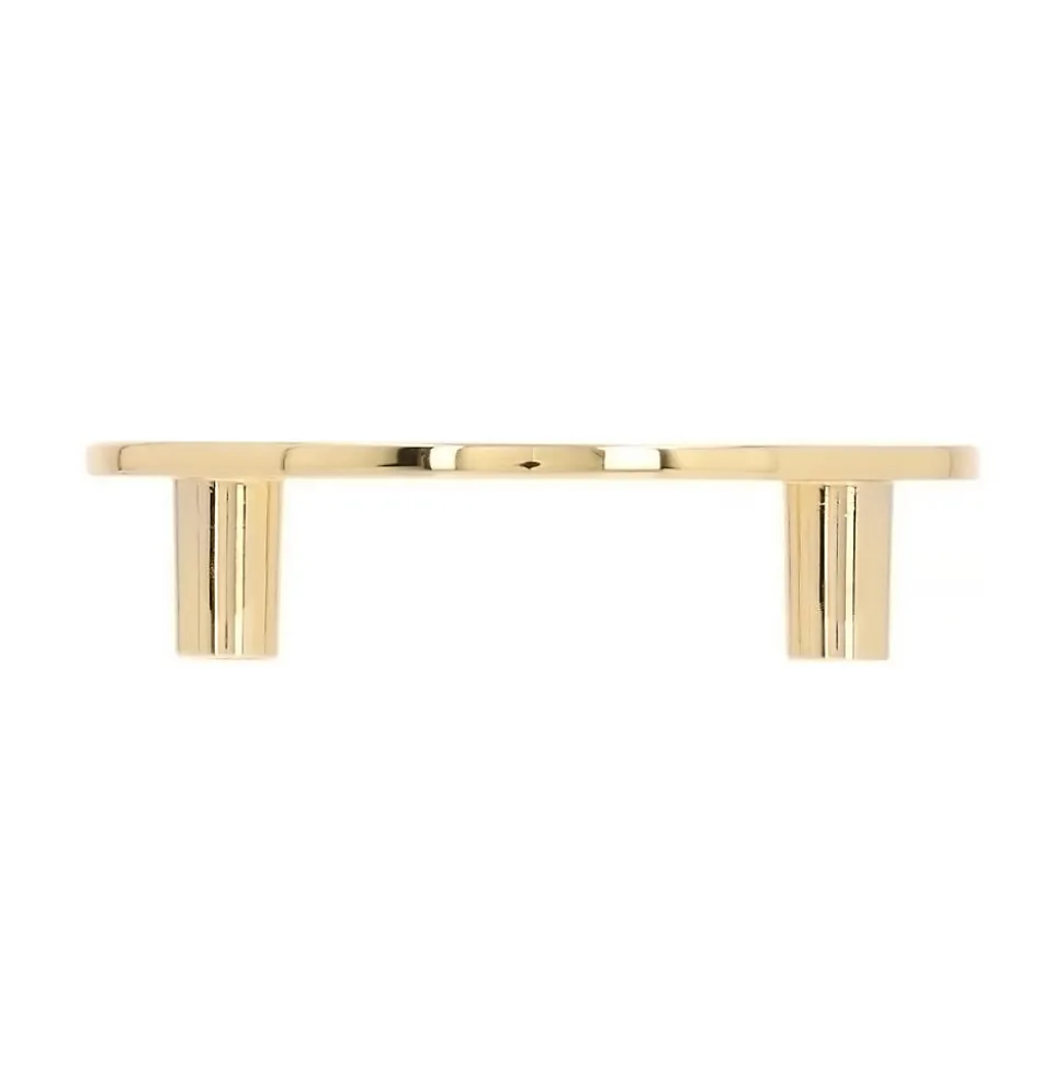 Poignée pour meubles en zamac Entraxe 68mm plaqué or Lot de 25