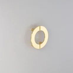 Poignée pour meubles en zamac Entraxe 68mm plaqué or Lot de 25
