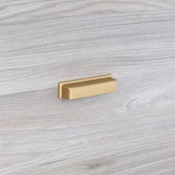 Poignée pour meubles en zamac Entraxe 96mm Alucover laiton Lot de 25