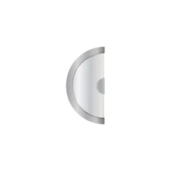 Poignée pour porte coulissante DESIGN demi-lune finition chromée - KATCHMEE