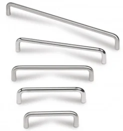 Poignée Rod 7610-Inox brossé. 200x21x8mm. Entraxe 192mm.