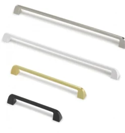 Poignée Wedge 6851-Or brossé. 210x18x28mm. Entraxe 192mm.