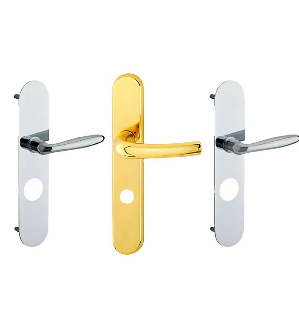 Poignee Paliere à Bequille pour Serrures Bandeaux banDOM F11 F12 et F14 Couleur - Laiton