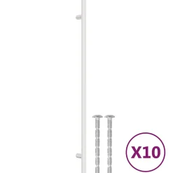 Poignées d armoire 10 pcs argenté 320 mm acier inoxydable