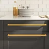 Poignées d armoire 5 pcs doré 480 mm acier inoxydable