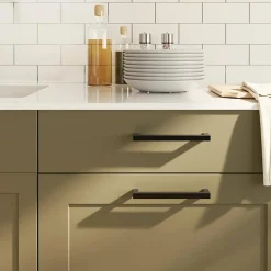 Poignées d armoire 10 pcs noir 160 mm acier inoxydable