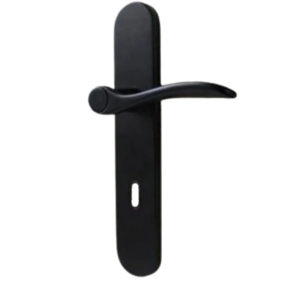 Poignées de porte EASY-K Ersa sans perçage noires 220x40mm Trou de clé L
