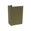 Poignées de tirage en aluminium pour portes H 150mm anodisé Bronze satiné- lot de 6 boutons