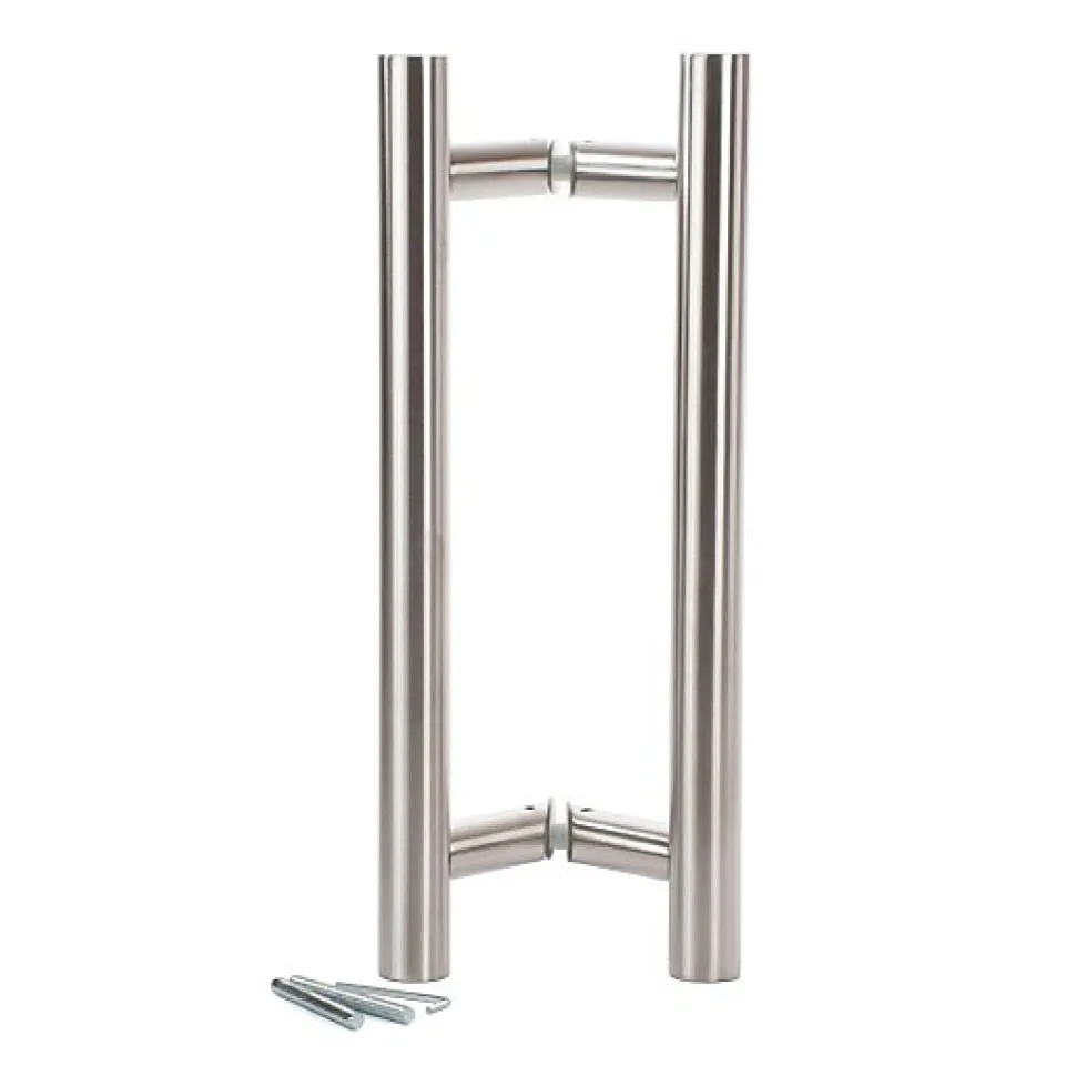 Poignées de Tirage "KLOSE besser" Paire de bâtons de Maréchal 600 mm - Oblique - Inox 316