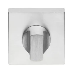 Poignées, Lot de 12 rosace monolithe, avec rosace a condamnation, finition chrome satinées Garantie 5 ans, pour porte des WC.