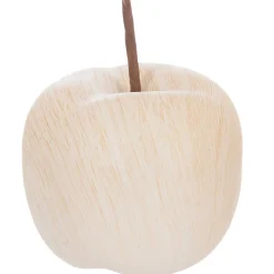 Pomme déco - céramique et effet bois - D9 - 5 cm - Atmosphera