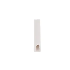 Porte embrasse moderne bois de hêtre blanc Ø11 cm L.50cm blanc Mobois - 2 pièces